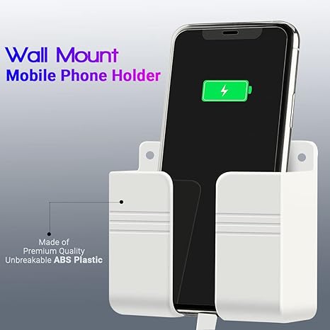 LIRAMARK Mobile Phone Charging Stand – Wall-Mounted Storage Holder for Phones & Accessories